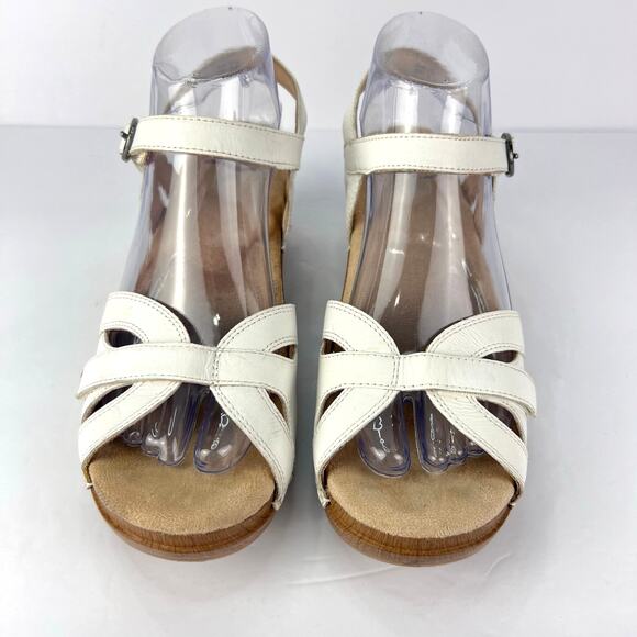 Dansko Season Full Grain White Casual Comfort Women's Sandal 39 (8-8.5) - Picture 4 of 12